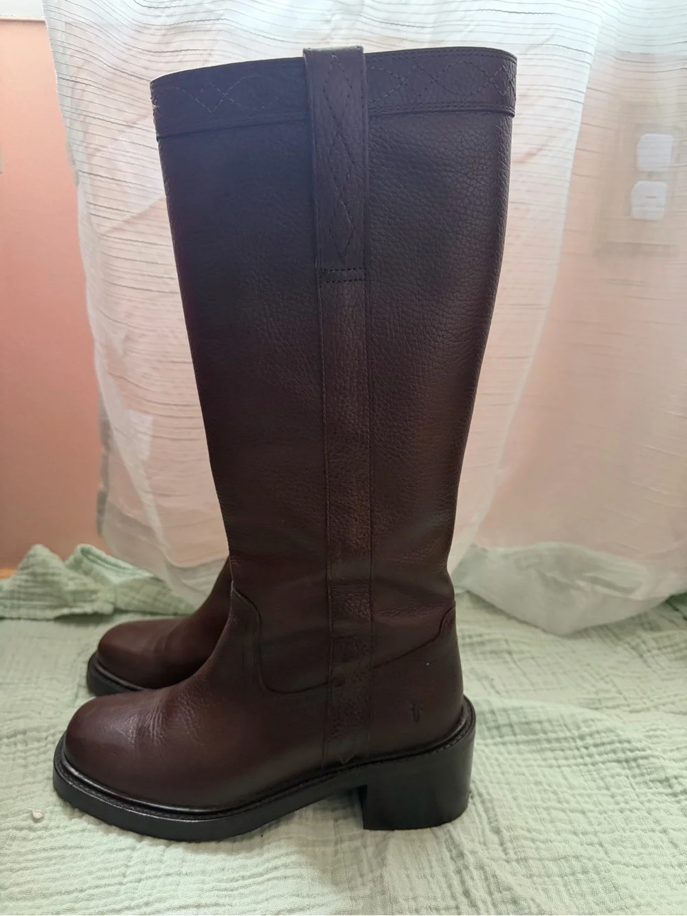 Frye Women's Kate Pull On Leather Boots in Dark Brown